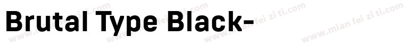 Brutal Type Black字体转换